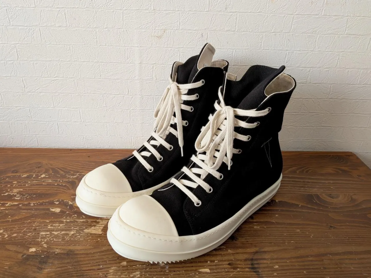 RICK OWENS (リックオウエンス) DRKSHDWをVibram342 MINI RIPPLEソール補強【岡山・靴修理】